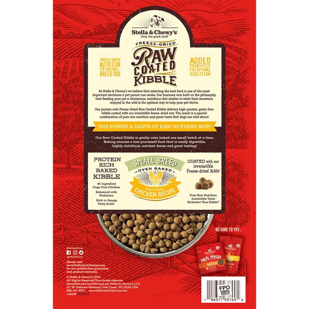 Stella & Chewy's Raw Coated Small Breed Chicken Dog Food - detail view