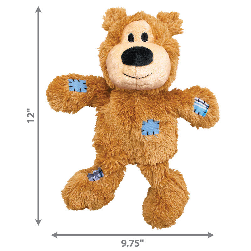 KONG Wild Knots Bear Plush Dog Toy Durable Play - gallery image 8