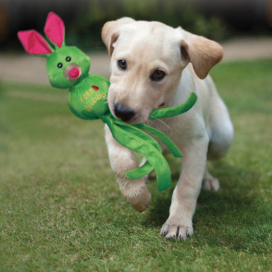 KONG Wubba Friends Ballistic Fetch Dog Toy Durable Play - detail view