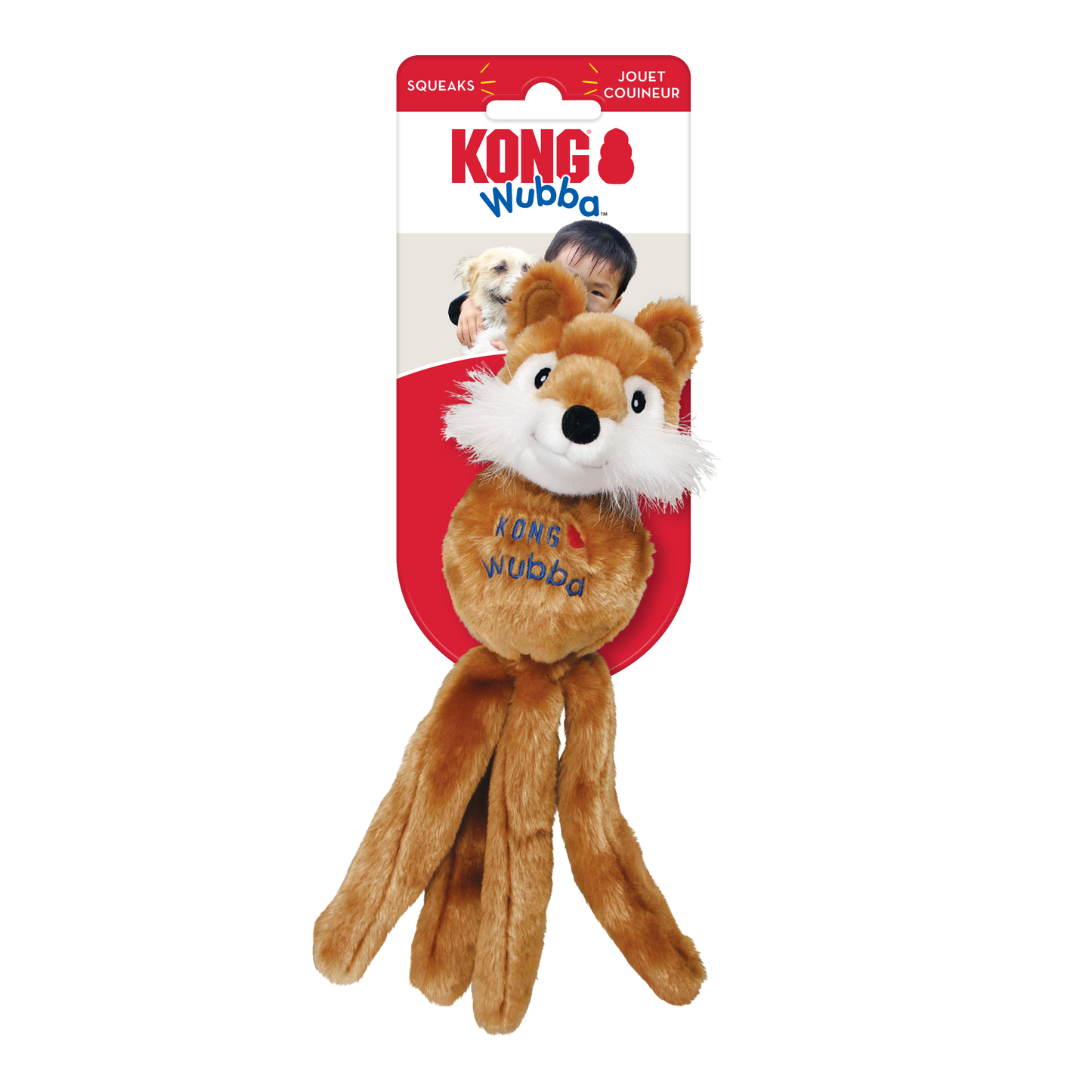 KONG Wubba Friends Tug Dog Toy Durable Play - lifestyle view