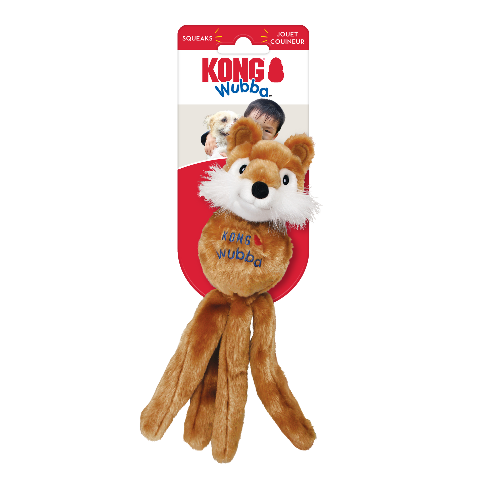 KONG Wubba Friends Tug Dog Toy Durable Play - lifestyle view