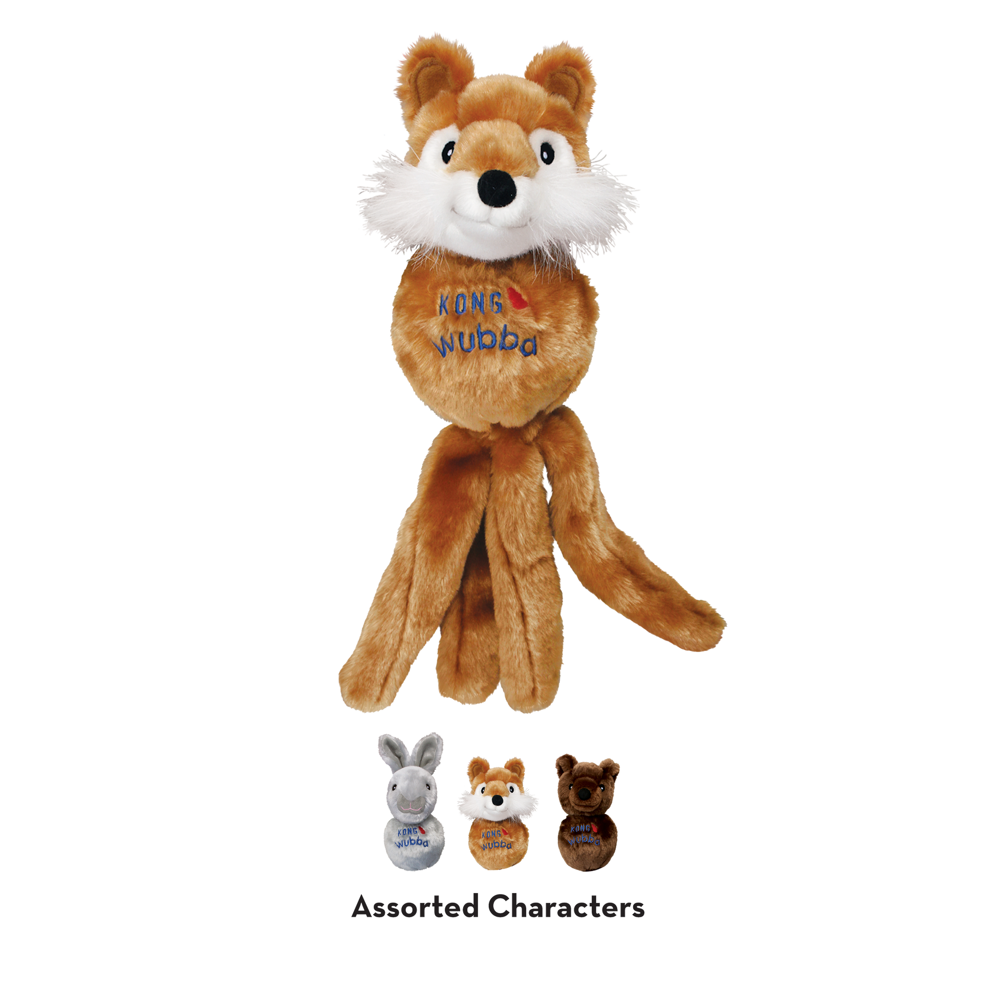 KONG Wubba Friends Tug Dog Toy Durable Play - close up view