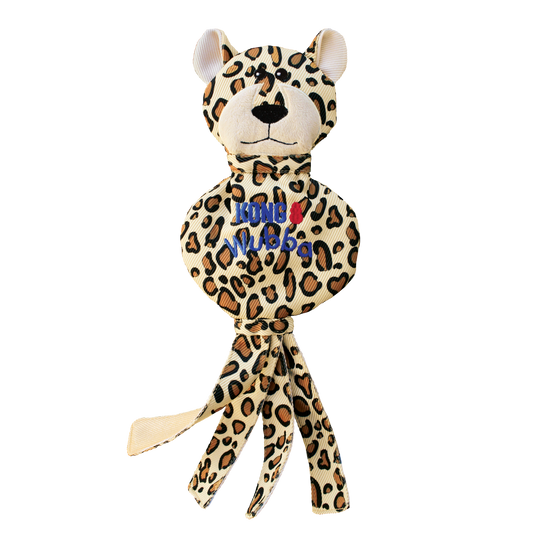 KONG Wubba No Stuff Cheetah Large Tug Dog Toy Durable Play - main product image