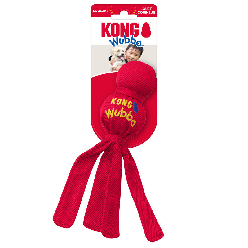 KONG Wubba Tug Dog Toy Durable Play - lifestyle view