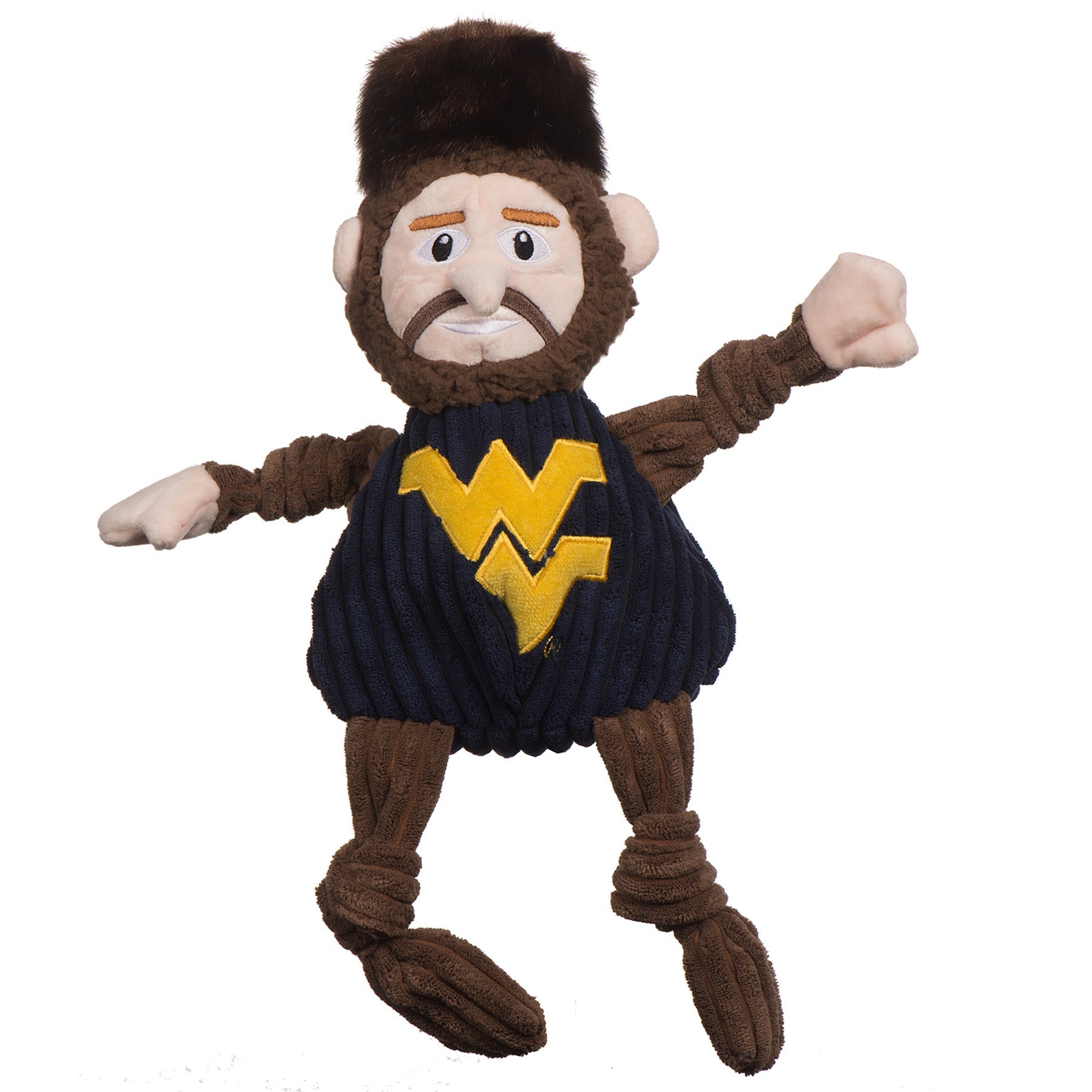 Dog Toy NCAA West Virginia University Mountaineer Knottie main product image for dogs and cats