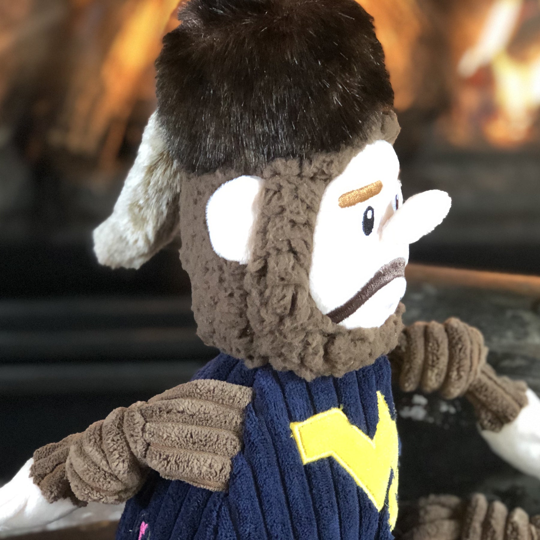 Dog Toy NCAA West Virginia University Mountaineer Knottie main product image for dogs and cats