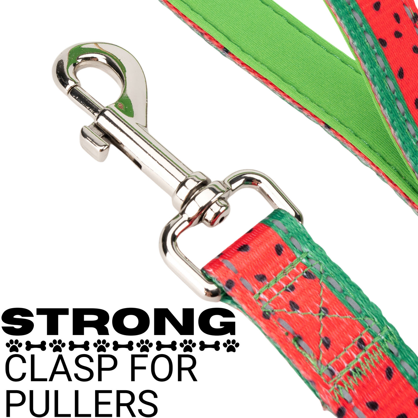 Dog Leash EcoBark Watermelon Leash- Padded Comfort Grip - gallery product image for dog leash