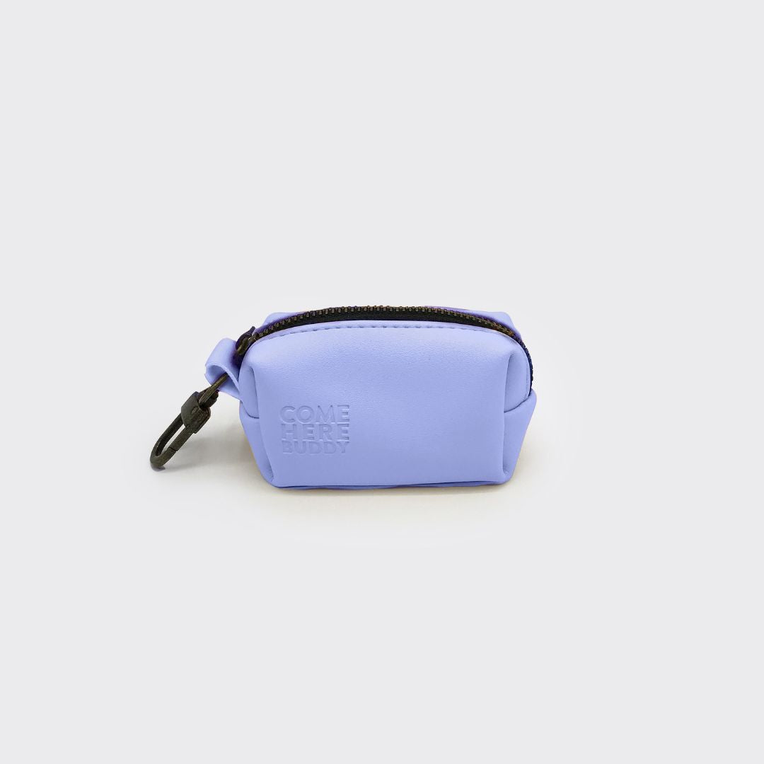 Leather Poop Bag Dispenser - lifestyle view