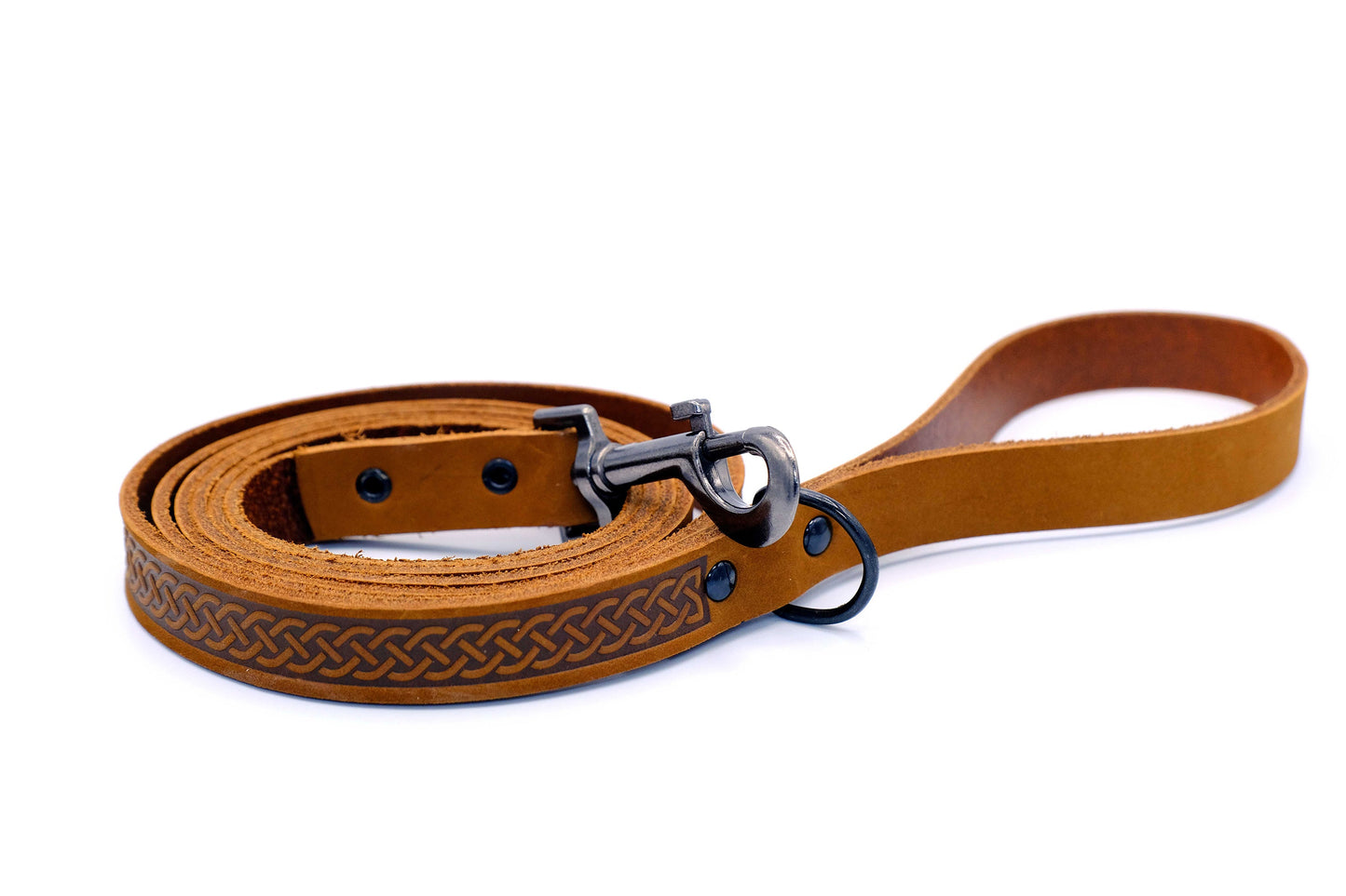 Dog Collar Celtic Sport Earth Brown Leather Leash Essential - main product image for dog collar
