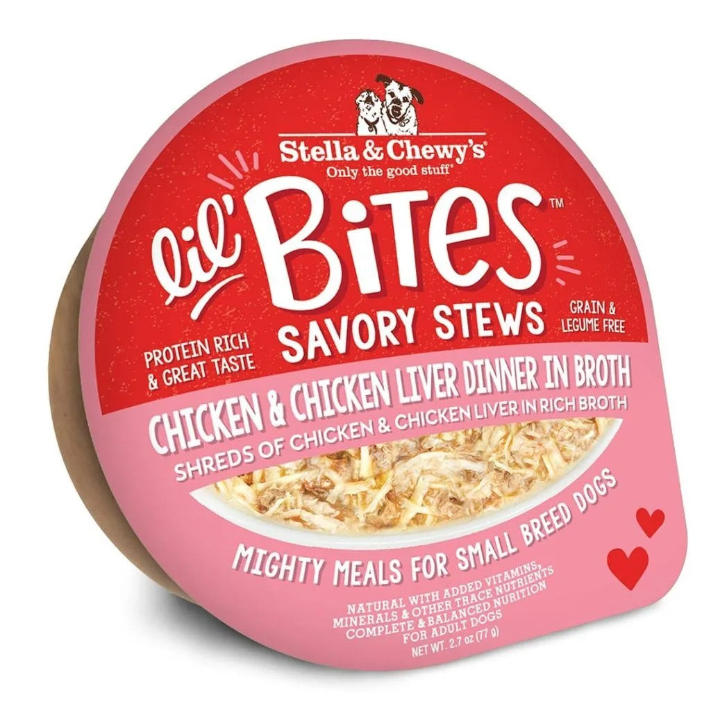 Stella Chewy S Lil Bites Stew Chicken Chicken Liver Dog Food - main product image