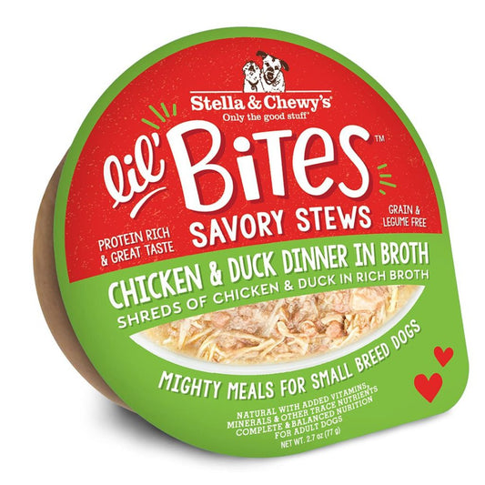 Stella Chewy S Lil Bites Stew Chicken Duck Dog Food 2 7Oz - main product image