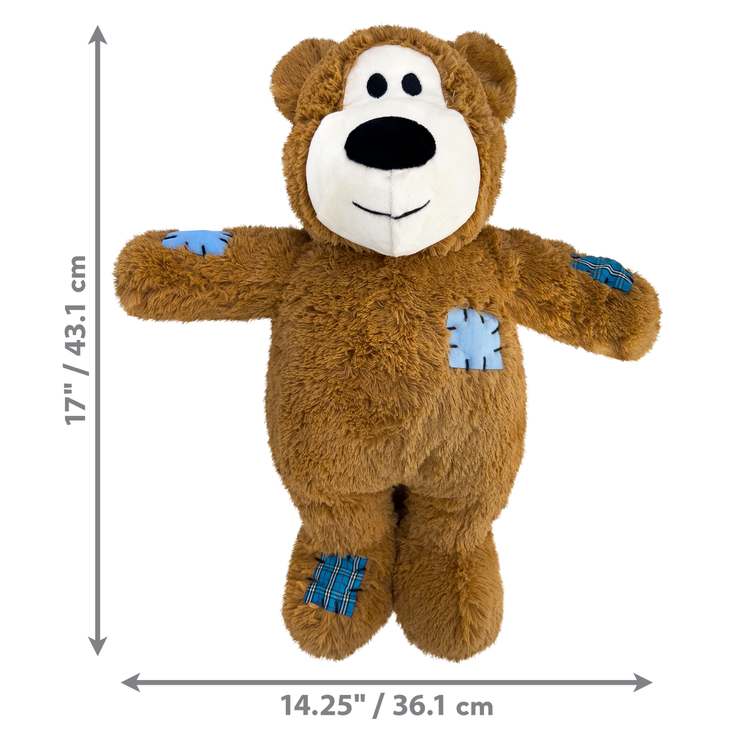 KONG Wild Knots Bear Plush Dog Toy Durable Play - gallery image 9