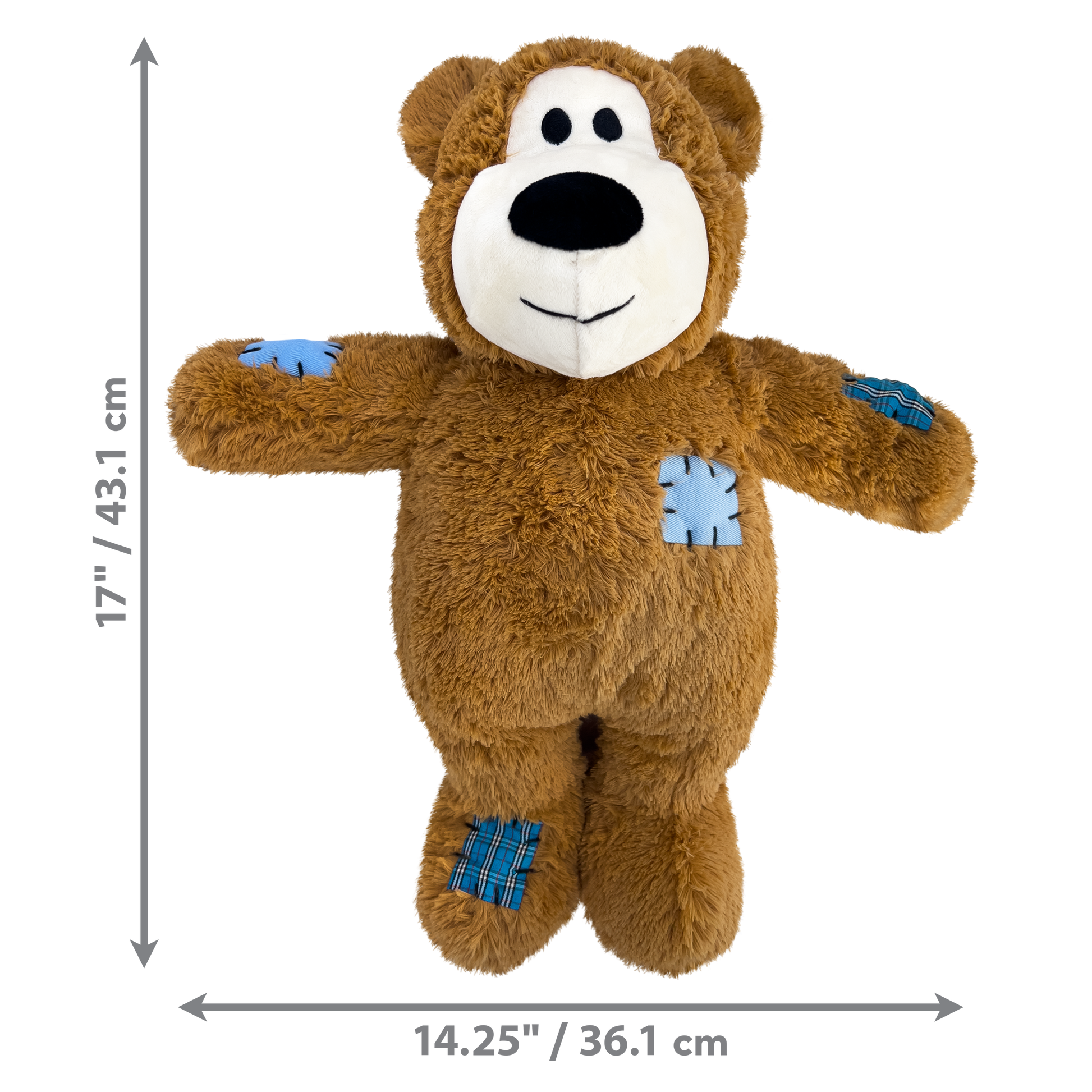 KONG Wild Knots Bear Plush Dog Toy Durable Play - gallery image 9