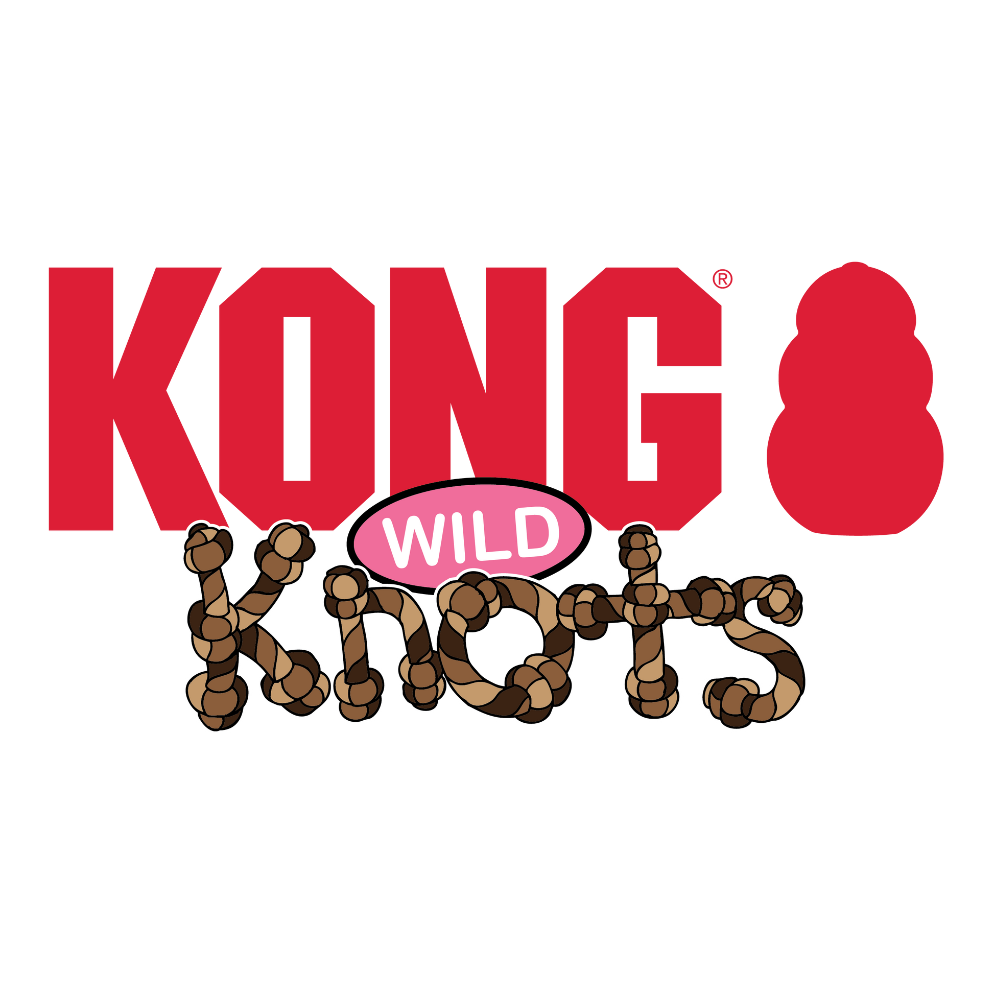 KONG Wild Knots Tiger Plush Dog Toy Durable Play - gallery image 5