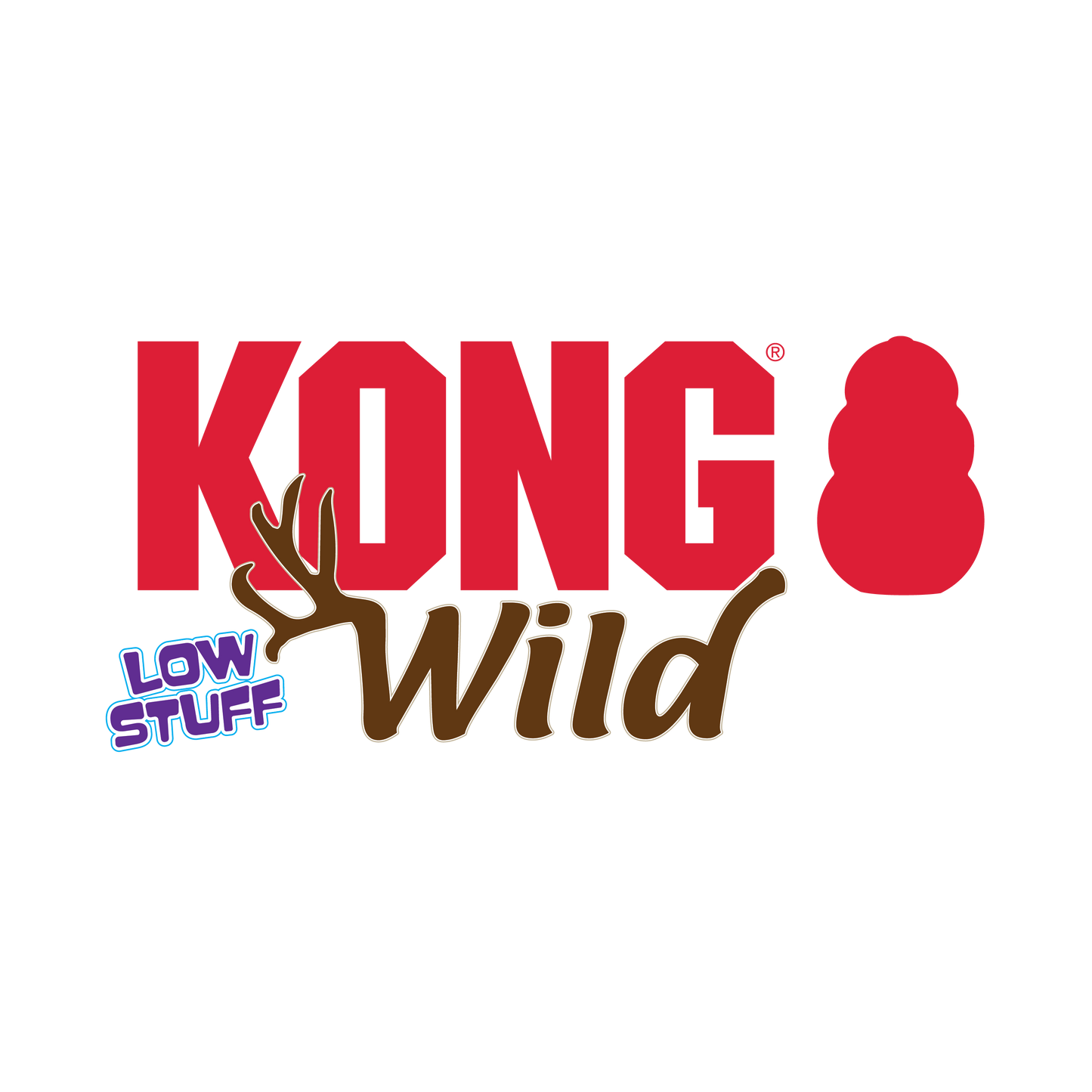 KONG Wild Low Stuff Rabbit Medium Plush Dog Toy Durable Play - gallery image 5
