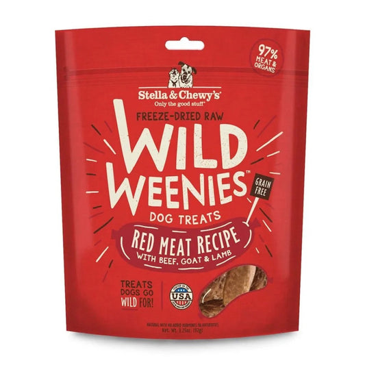 Stella Chewy S Freeze Dried Wild Weenies Red Meat Dog Treats - main product image