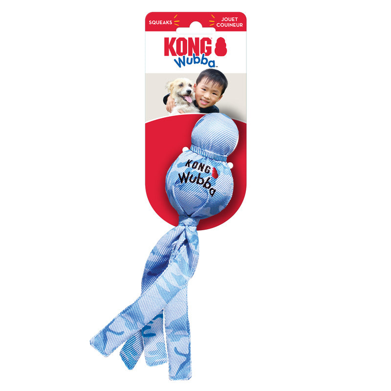 KONG Wubba Camo Tug Dog Toy Durable Play - detail view