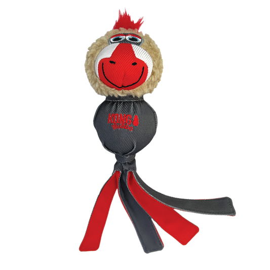 KONG Large Dog Wubba Zoo Mandrill Tug Dog Toy Durable Play - main product image