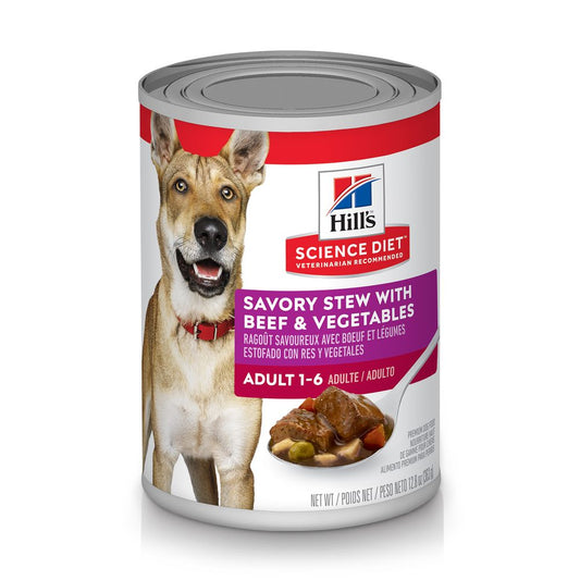 Science Diet Adult Savory Stew With Beef Vegetables 12 8Oz - main product image