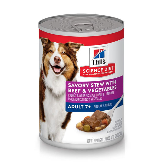 Science Diet Adult 7 Savory Stew With Beef Vegetables 12 8Oz - main product image