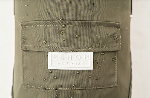 Bowery Raincoat Green Dog Apparel Premium Pet Supply Premium - close up view