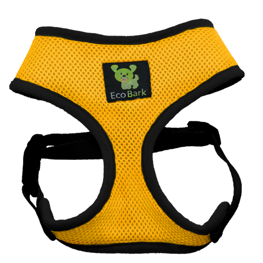 Dog Harness EcoBark Yellow Harness Over-the-Head Soft Mesh - main product image for dog harness