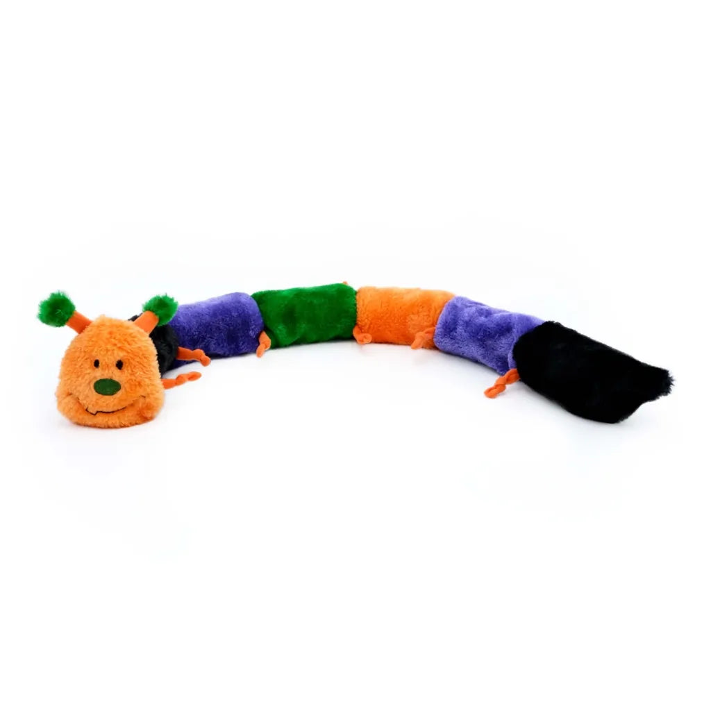 Zippypaws Halloween Caterpillar Deluxe Interactive Dog Toy - main product image
