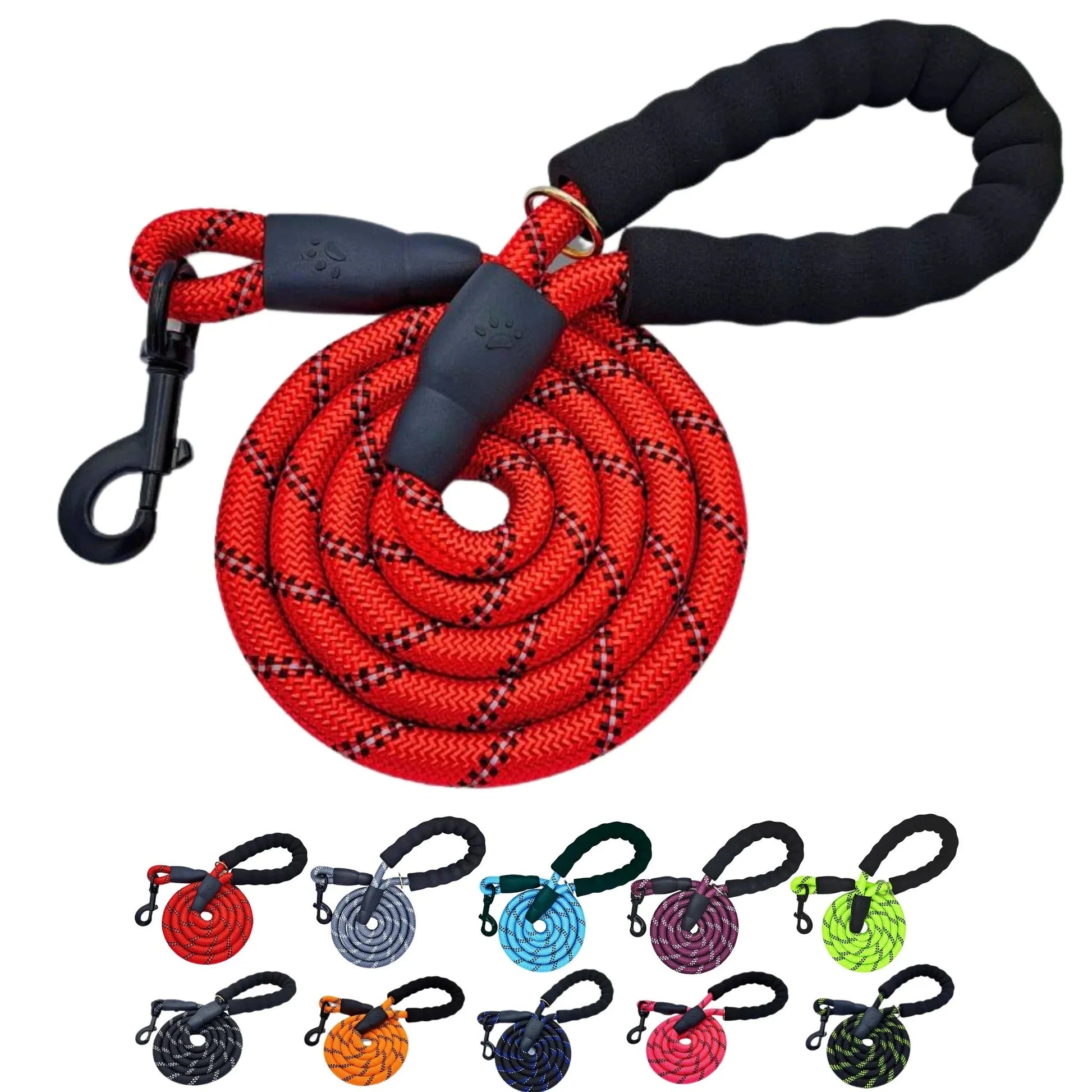 Mr. Peanut's Basics Rope Leash - Hand Made in the USA - lifestyle view