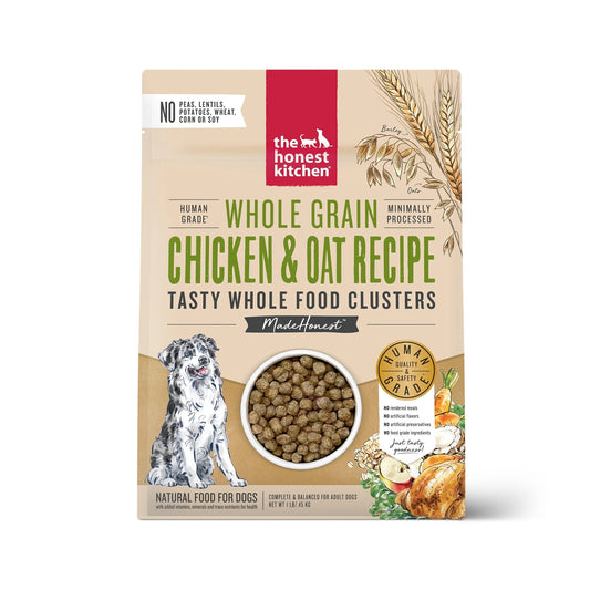 Honest Kitchen Clusters Whole Grain Chicken & Oat Dog Food - main product image