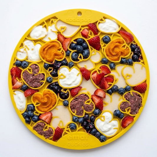 Rubber Duckies Emat Enrichment Lick Mat For Dogs And Cats - detail view