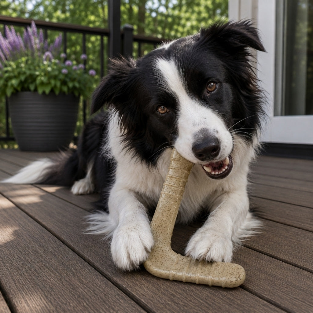 Hockey Stick Nylon Dog Chew Toy Ultra Durable For Aggressive - gallery image 7