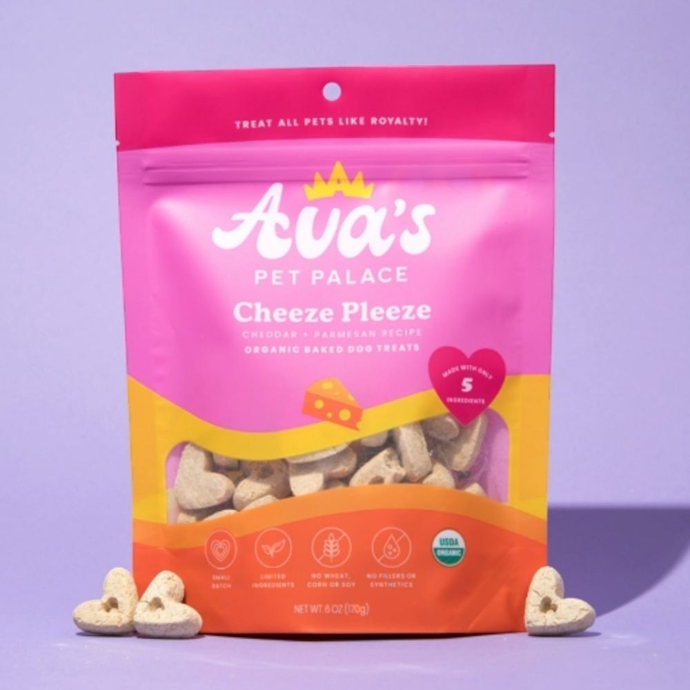 Dog Treats Avas Palace Organic Baked Treats Cheeze Pleeze oz - detail product image for dog treats