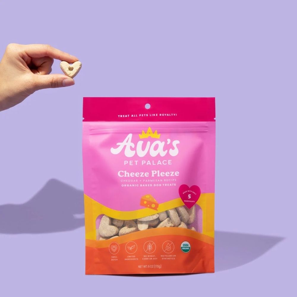 Dog Treats Avas Palace Organic Baked Treats Cheeze Pleeze oz - lifestyle product image for dog treats