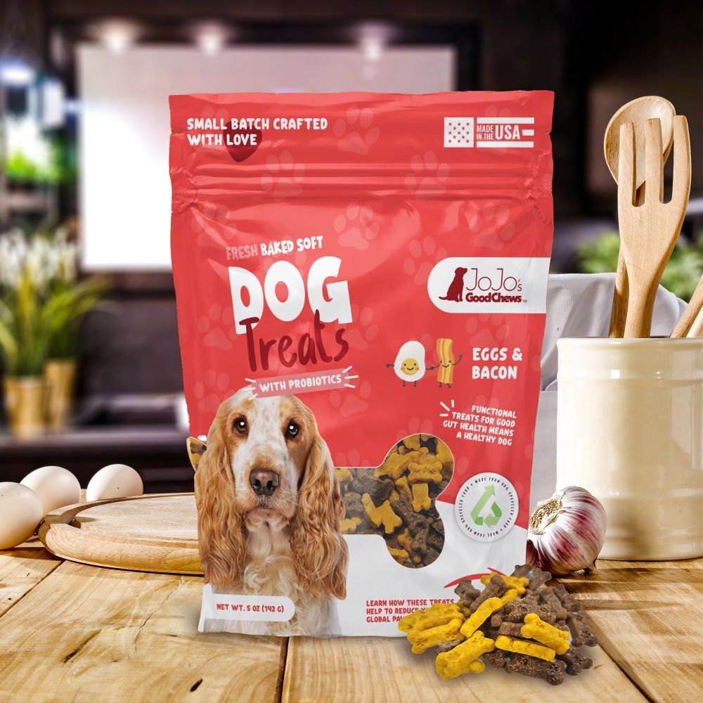 Dog Treats Fresh Baked Eggs and Bacon Soft Chew Treats Essen - lifestyle product image for dog treats
