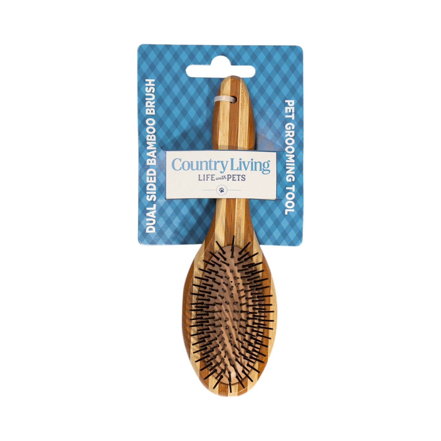 Dog Grooming Country Living Dual-Sided Natural Wood Brush - main product image for dog grooming