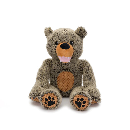 Fabdog Floppy Grizzly Bear Brown Interactive Dog Toy Durable - main product image