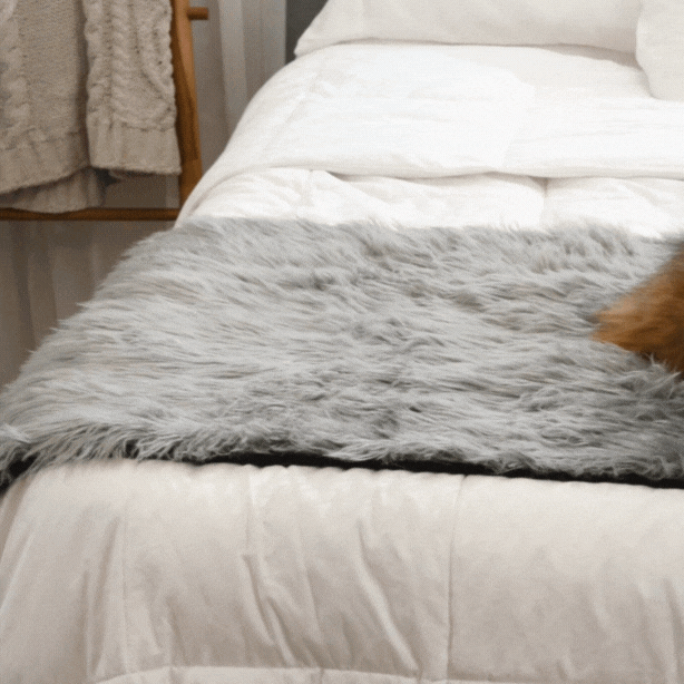 Pupprotector Waterproof Bed Runner Charcoal Grey Washable - gallery image 11