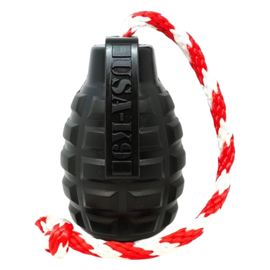 USA K9 Magnum Grenade Black Magnum Rubber Chew Toy For USA - main product image