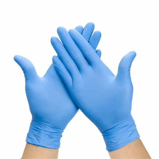Disposable Nitrile Gloves Box Of 100 Fully Textured Powder - detail view