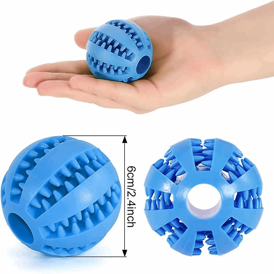 Dog Treat Toy Ball Dog Tooth Cleaning Toy Interactive Dog - gallery image 8