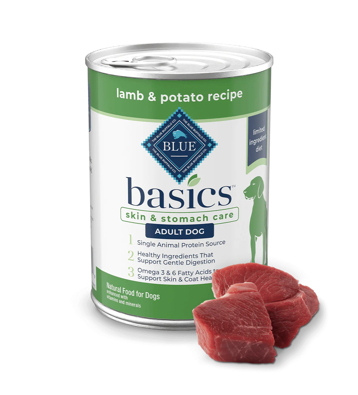 Blue Buffalo Basics Adult Grain Free Lamb Potato Limited Wet - main product image