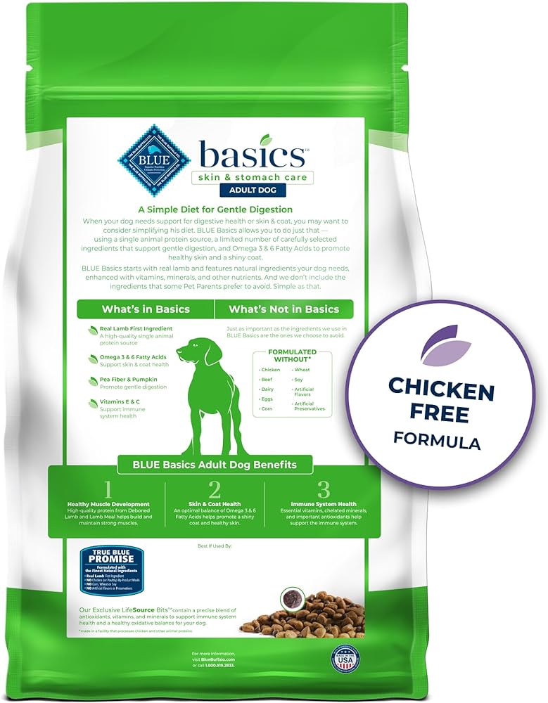 Blue Buffalo Basics Adult Grain Free Lamb Potato Limited Dry - detail view
