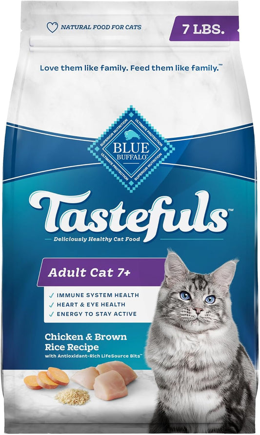 Blue Buffalo Tastefuls Adult 7 Chicken Brown Rice Recipe 7Lb - main product image
