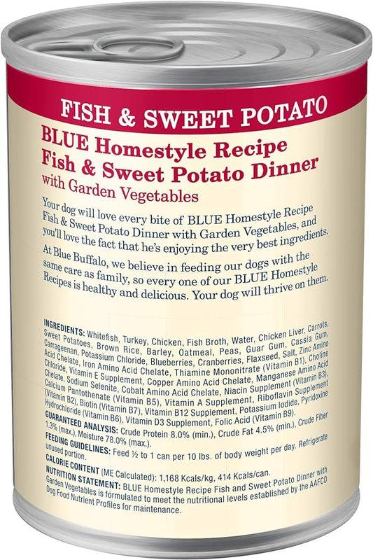 Blue Buffalo Adult Homestyle Fish Sweet Potato With Garden - detail view