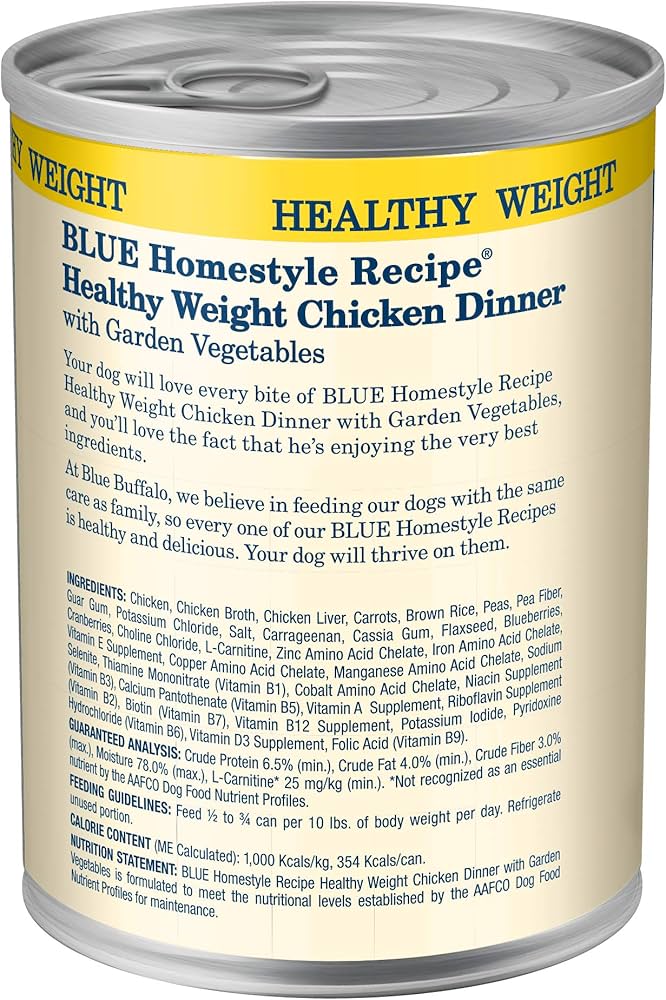 Blue Buffalo Adult Homestyle Healthy Weight Chicken With Wet - detail view