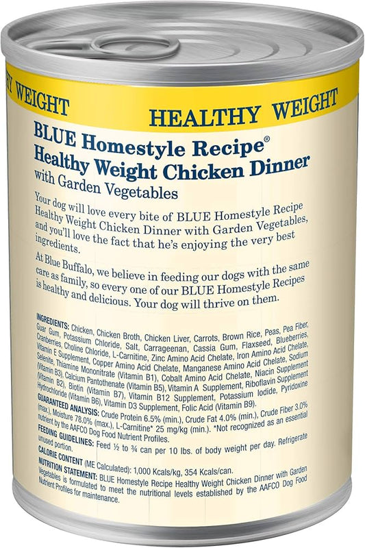Blue Buffalo Adult Homestyle Healthy Weight Chicken With Wet - detail view