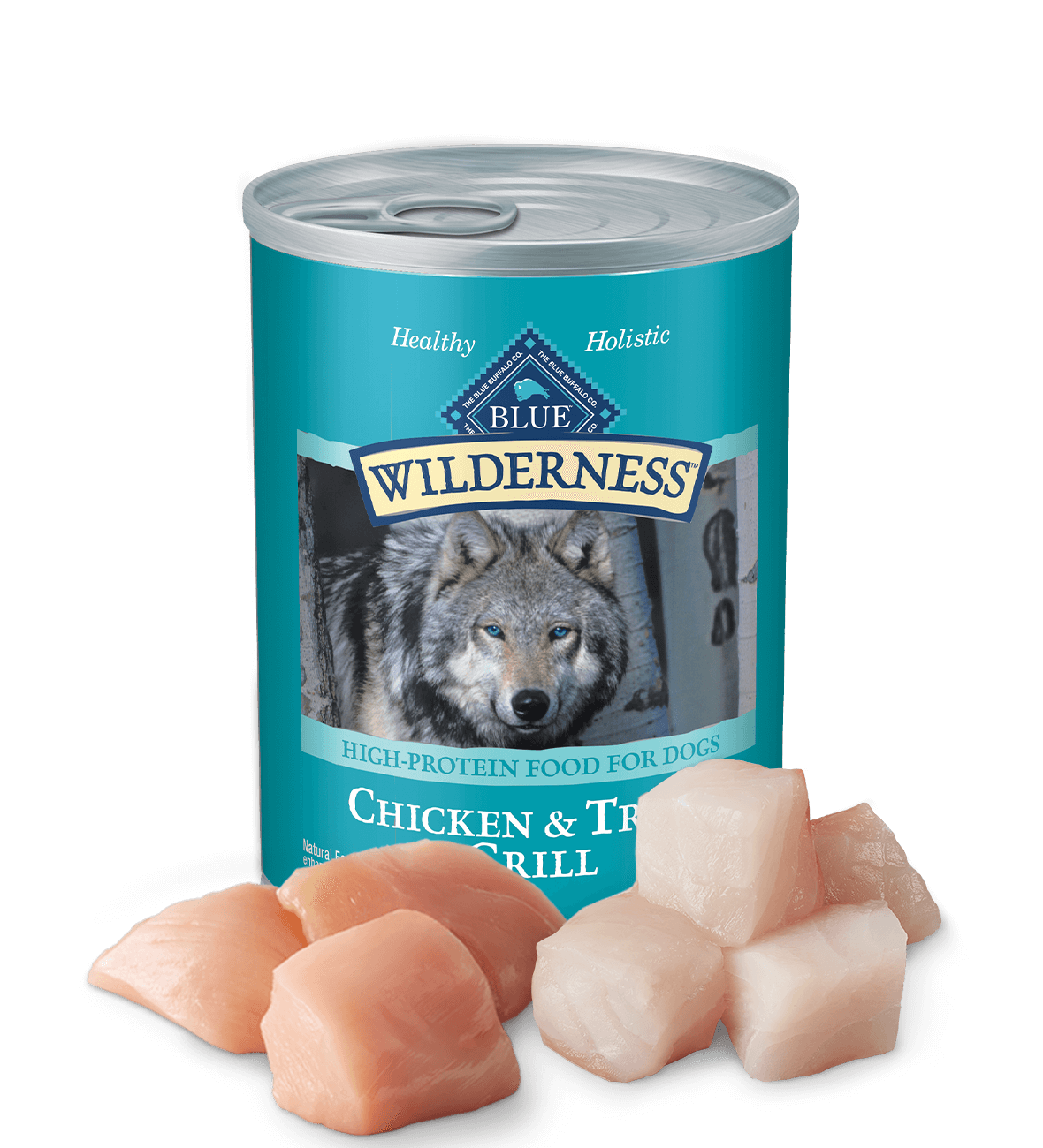 Wet Dog Food Blue Buffalo Trout Recipe 12.5oz Daily Meals - main product image