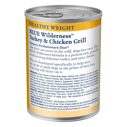 Blue Buffalo Wilderness Adult Grain Free Healthy Weight Wet - detail view