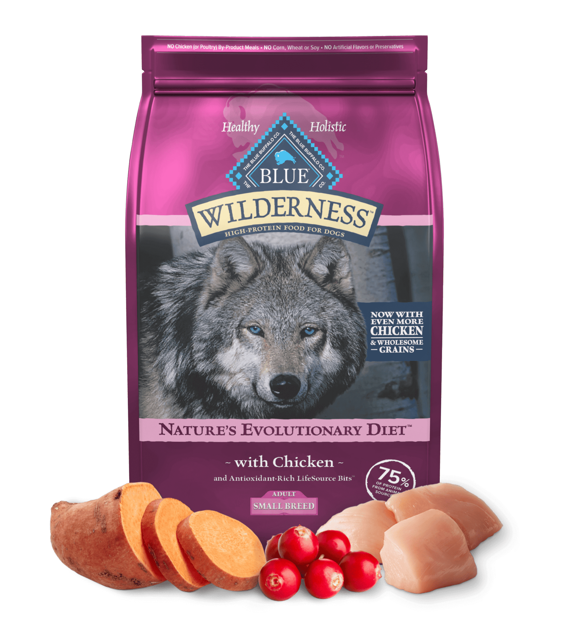 Dry Cat Food Blue Buffalo Chicken Recipe Small Daily Meals - main product image