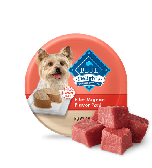 Blue Buffalo Delights Small Breed Adult Dog Filet Mignon Wet - main product image